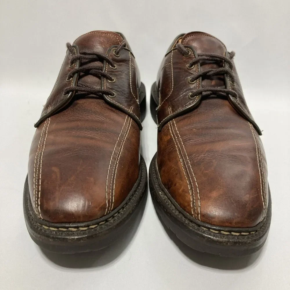 Allen Edmonds Mapleton Brown Leather Lace Up Derby Dress Shoes Men's Size 11.5 B
